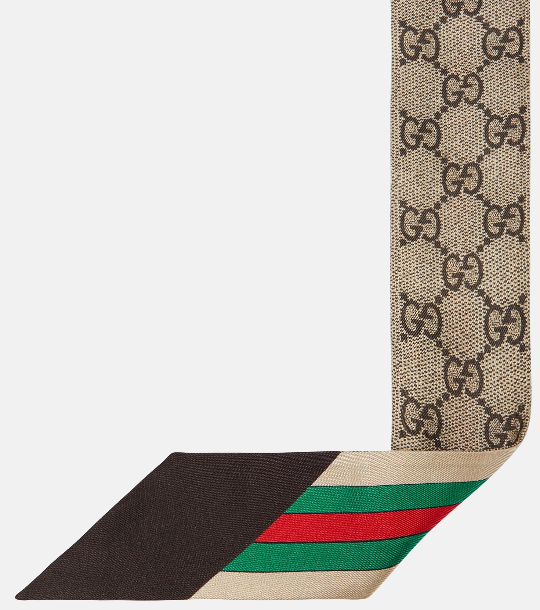 GG printed silk scarf - 4
