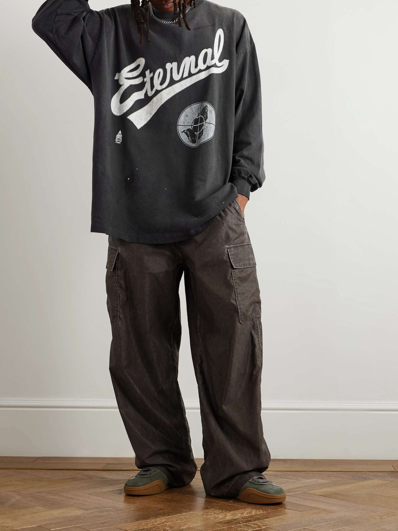 SAINT M×××××× + Fear of God Logo-Print Cotton-Jersey T-Shirt outlook