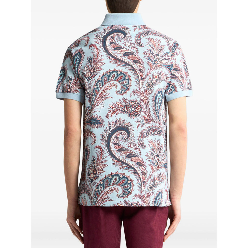 Etro Blue Polo Shirts Men - 3