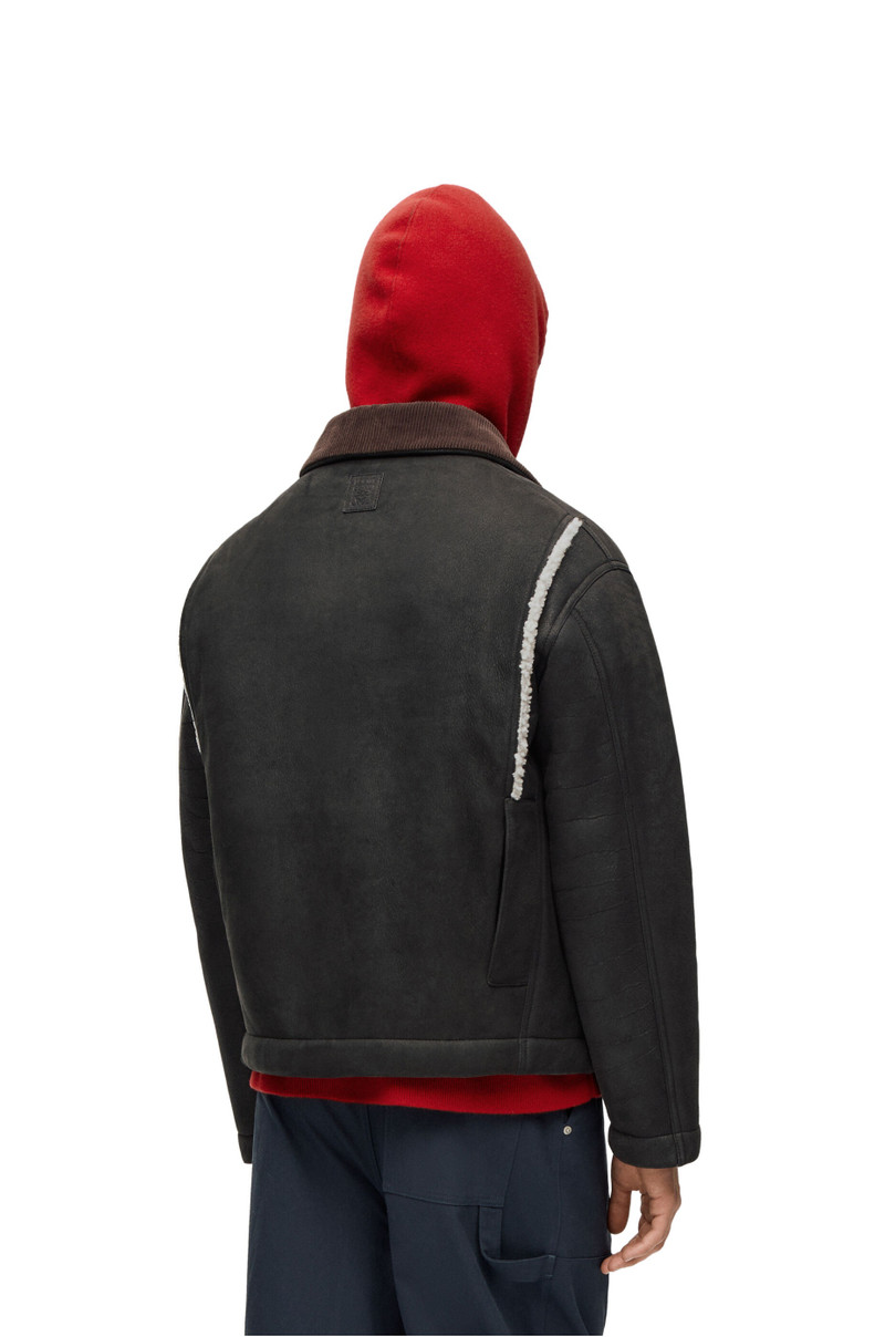 Workwear jacket in shearling 4