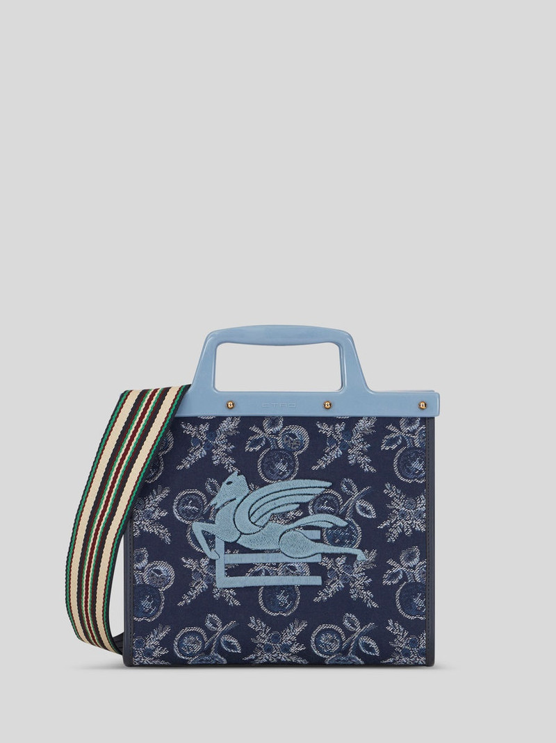 SMALL JACQUARD LOVE TROTTER BAG WITH APPLES 1