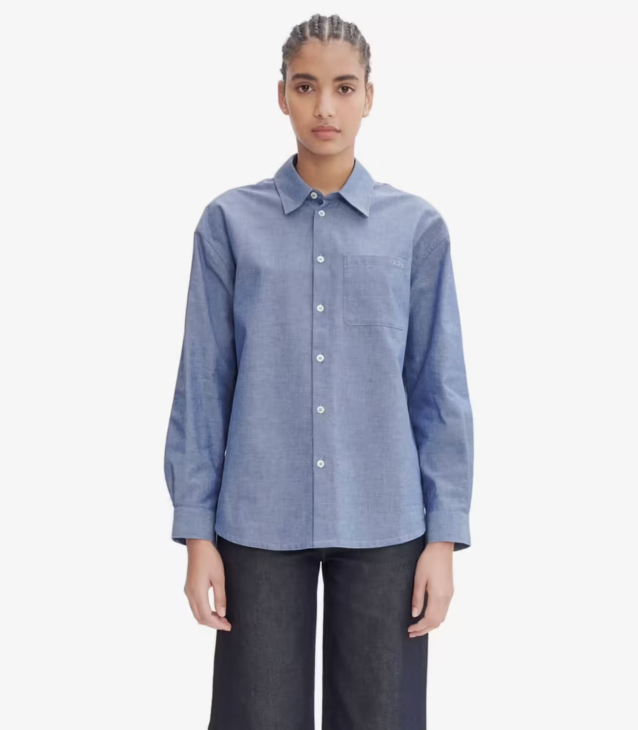 EMBROIDERED BOYFRIEND SHIRT - 2