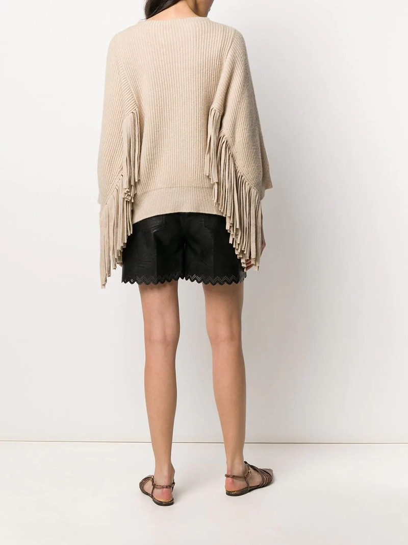 fringed rib-knit jumper 4