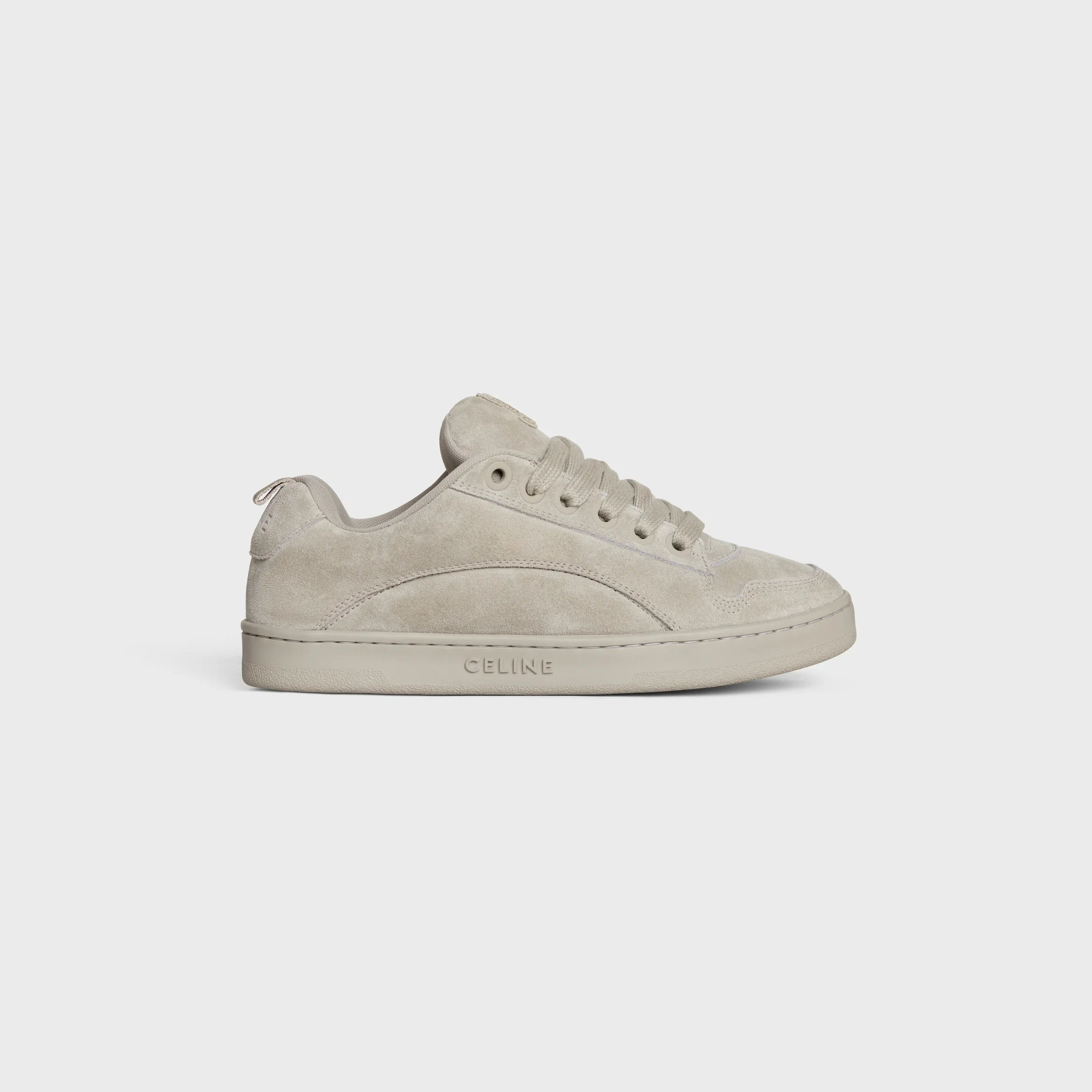 CELINE HUNTINGTON LOW TOP SNEAKERS in SUEDE CALFSKIN AND MESH - 1