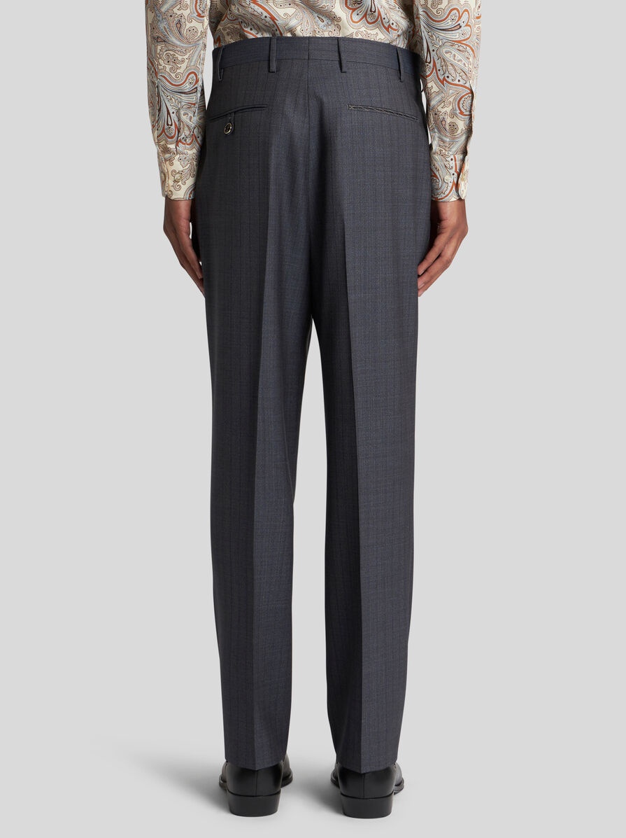 WOOL JACQUARD TROUSERS - 4