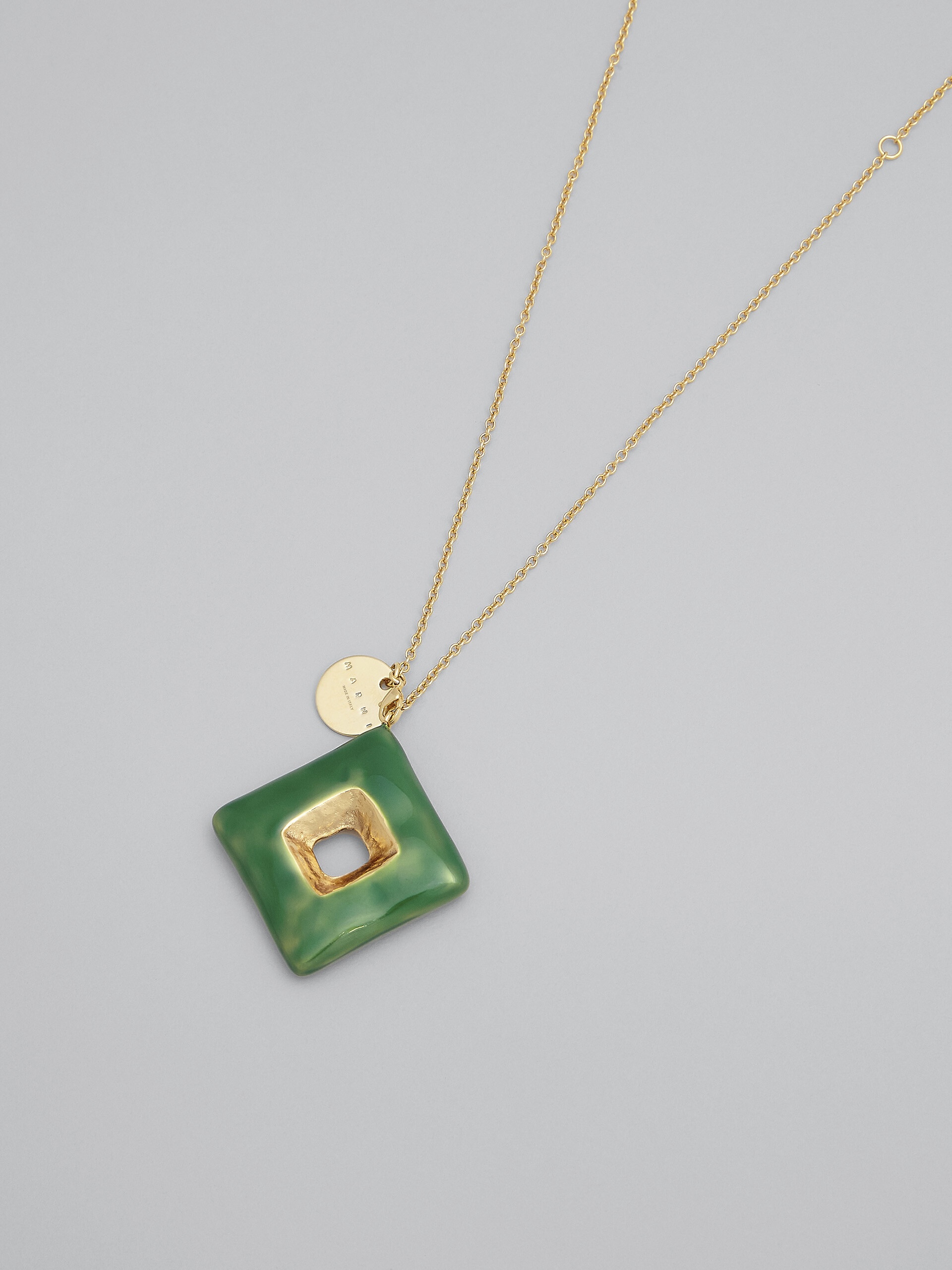 TRAPEZE GREEN NECKLACE - 3