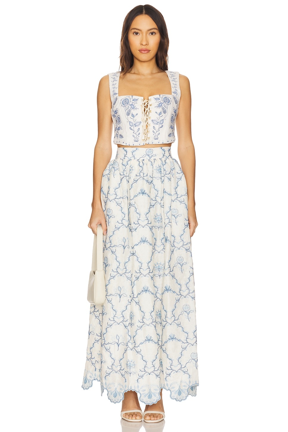 Cornalina Floritura Corset Top - 4