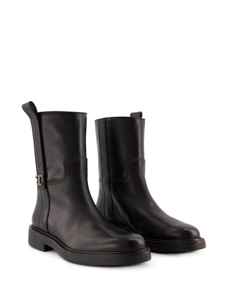 Tod's leather ankle boots outlook