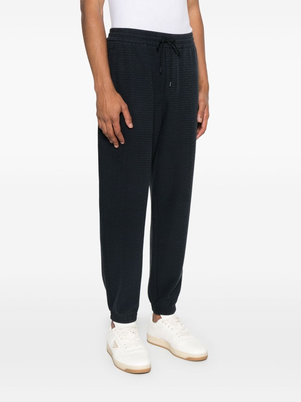 logo-jacquard track pants - 3