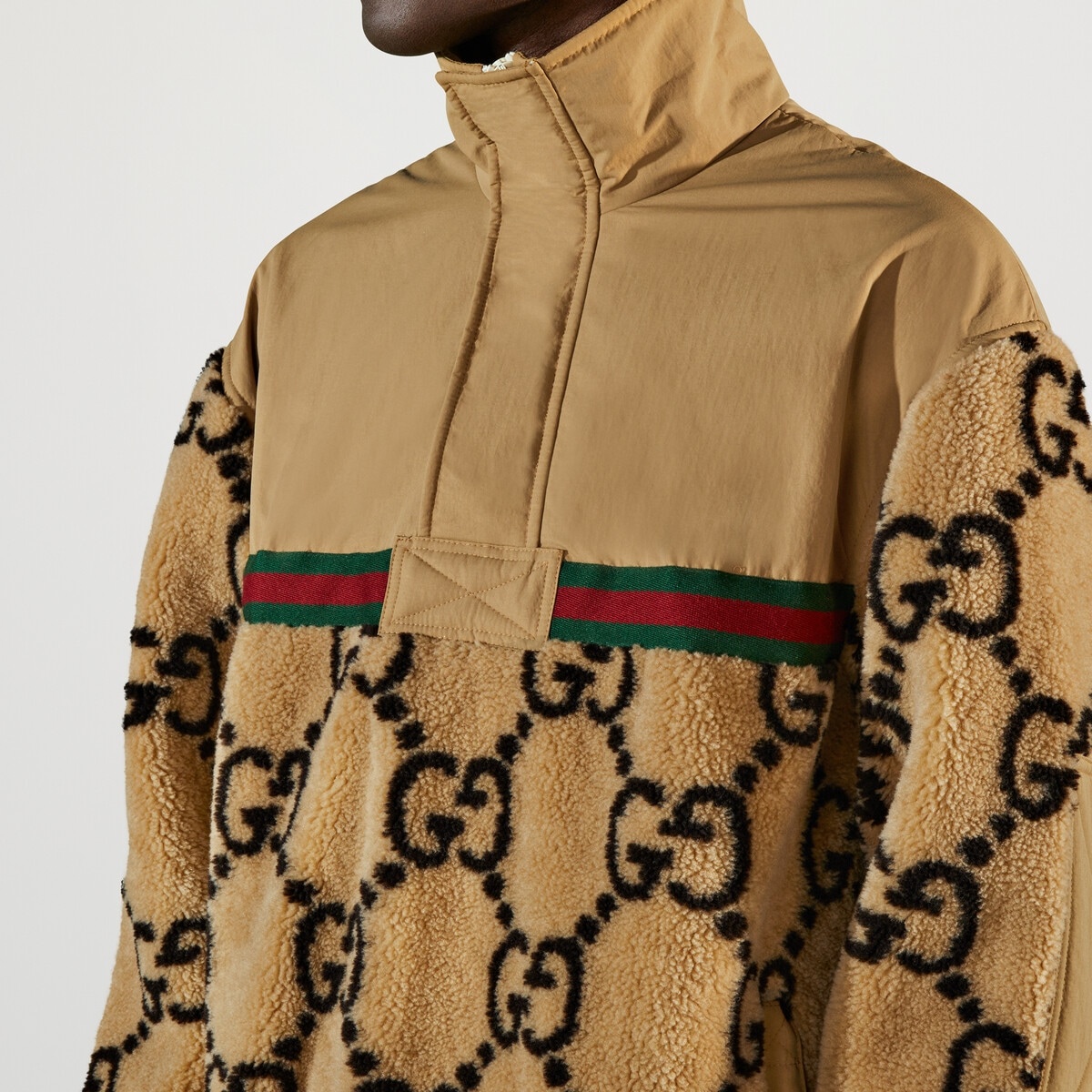 GG jacquard half-zip jacket - 3