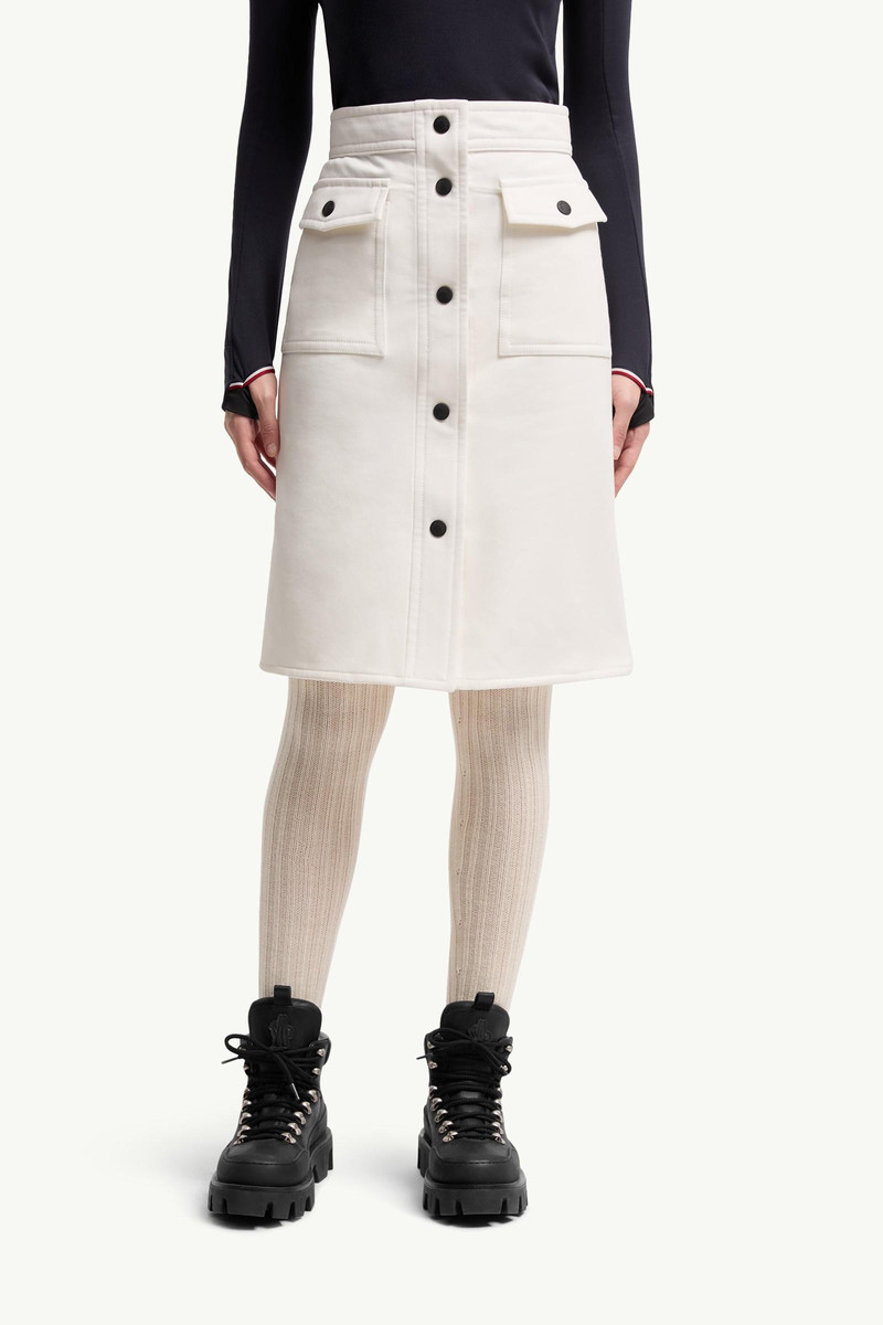 Technical Twill Knee-Length Skirt 4