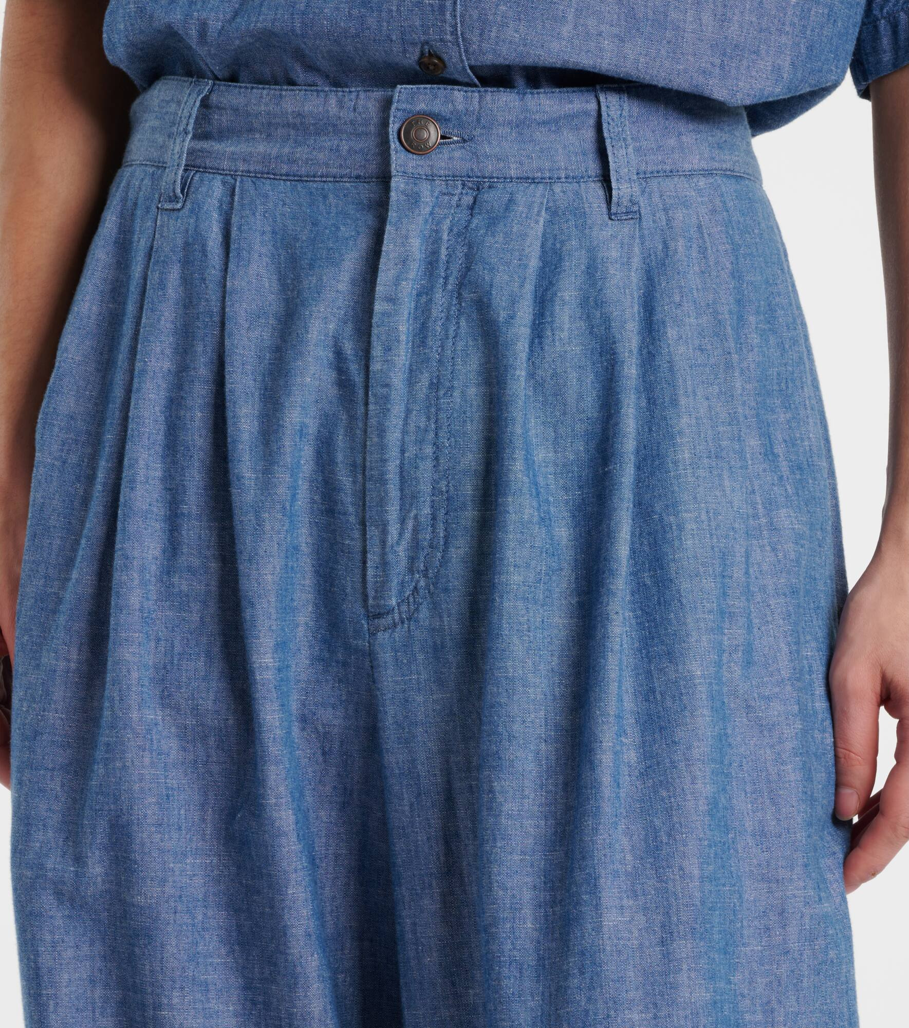 Rufos twill wide-leg pants - 4