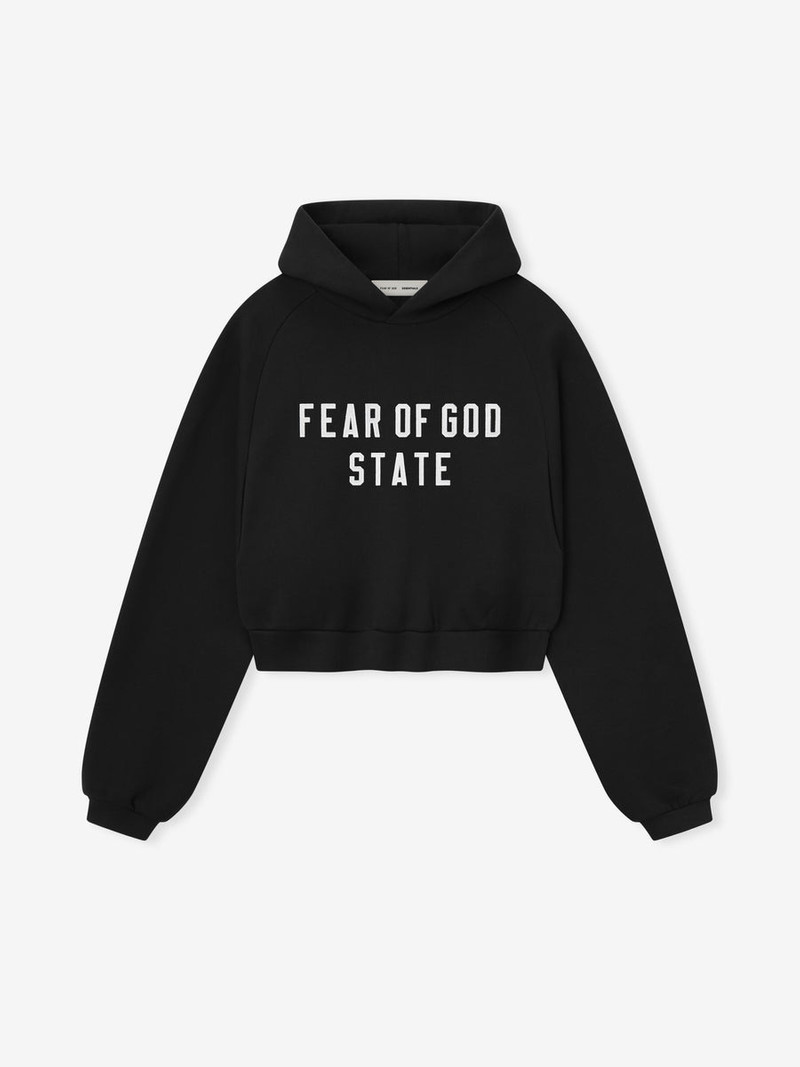 Womens Modern Fleece Raglan Hoodie 1
