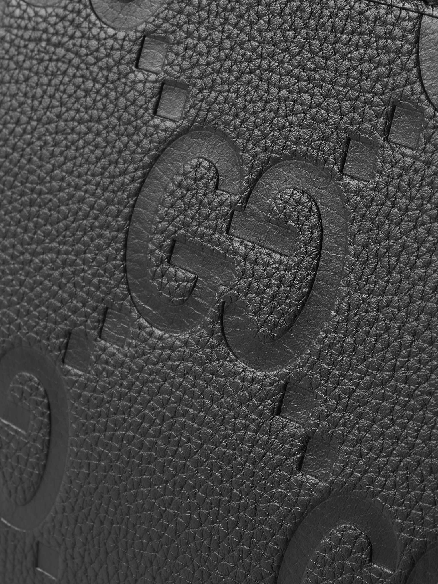 Logo-Debossed Full-Grain Leather Pouch - 5