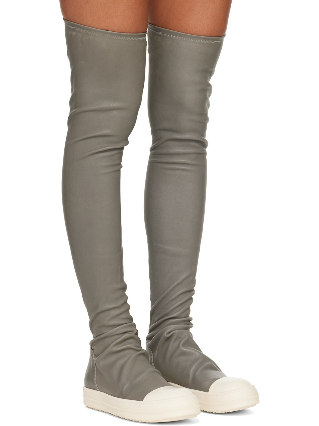 Gray Concordians High Stocking Sneakers - 4