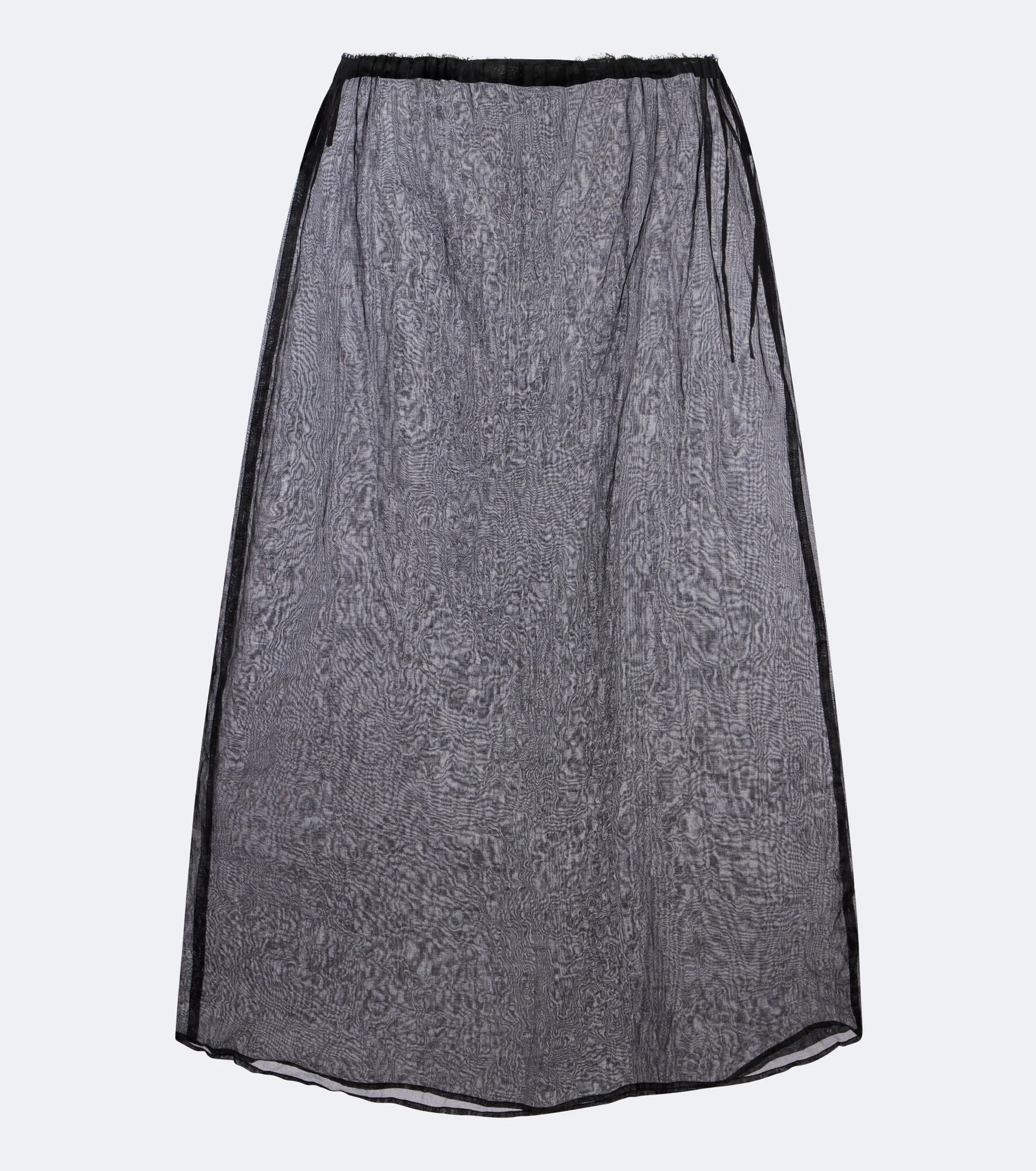 Cotton organdy midi skirt - 1