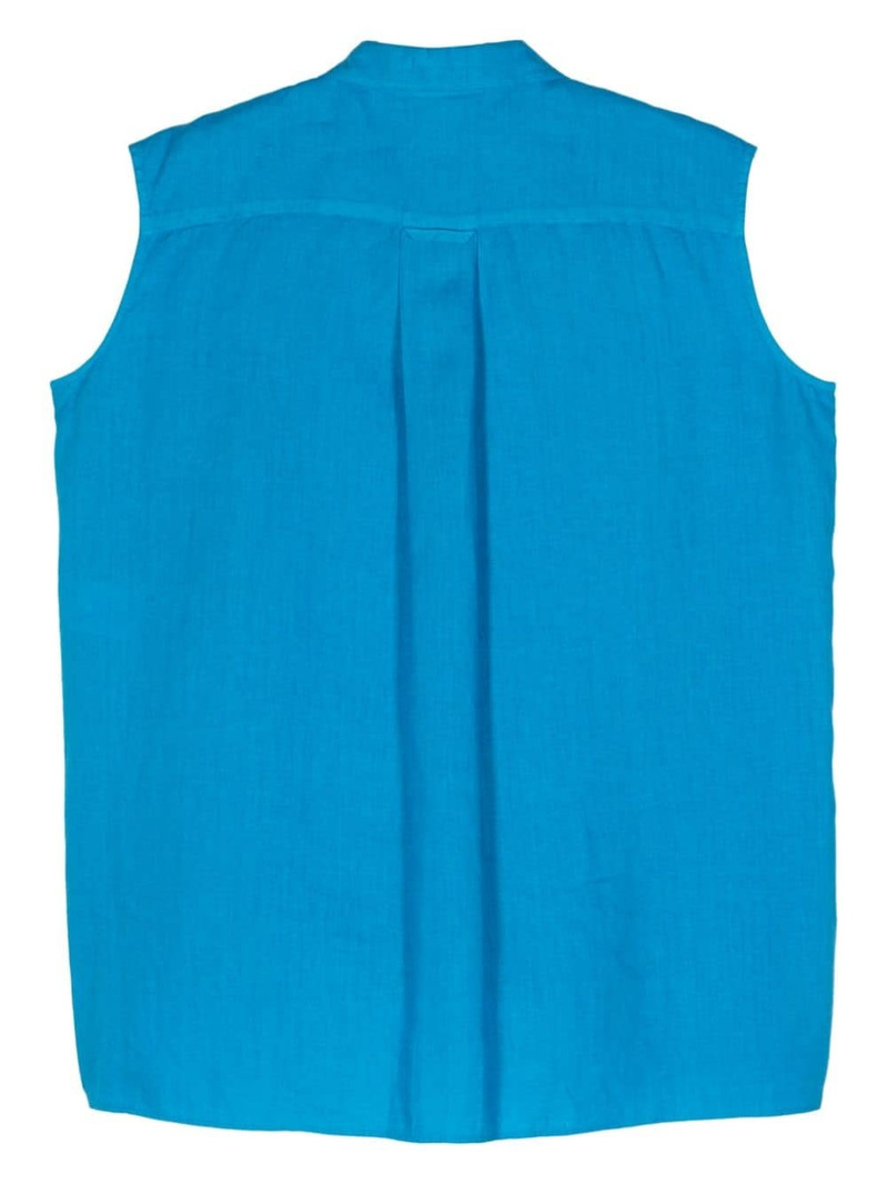 Aspesi sleeveless linen shirt outlook