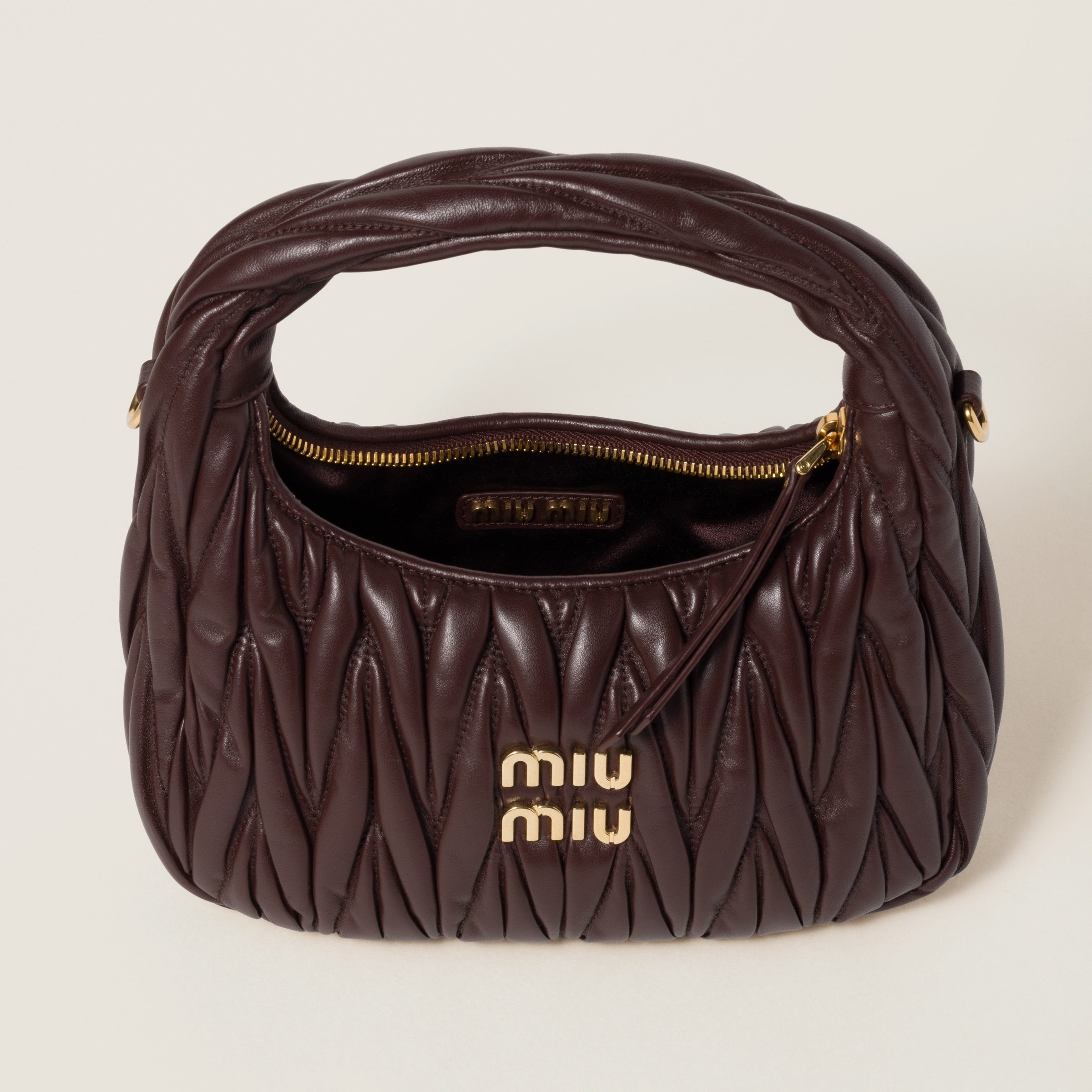 Wander matelassé nappa leather hobo bag - 6