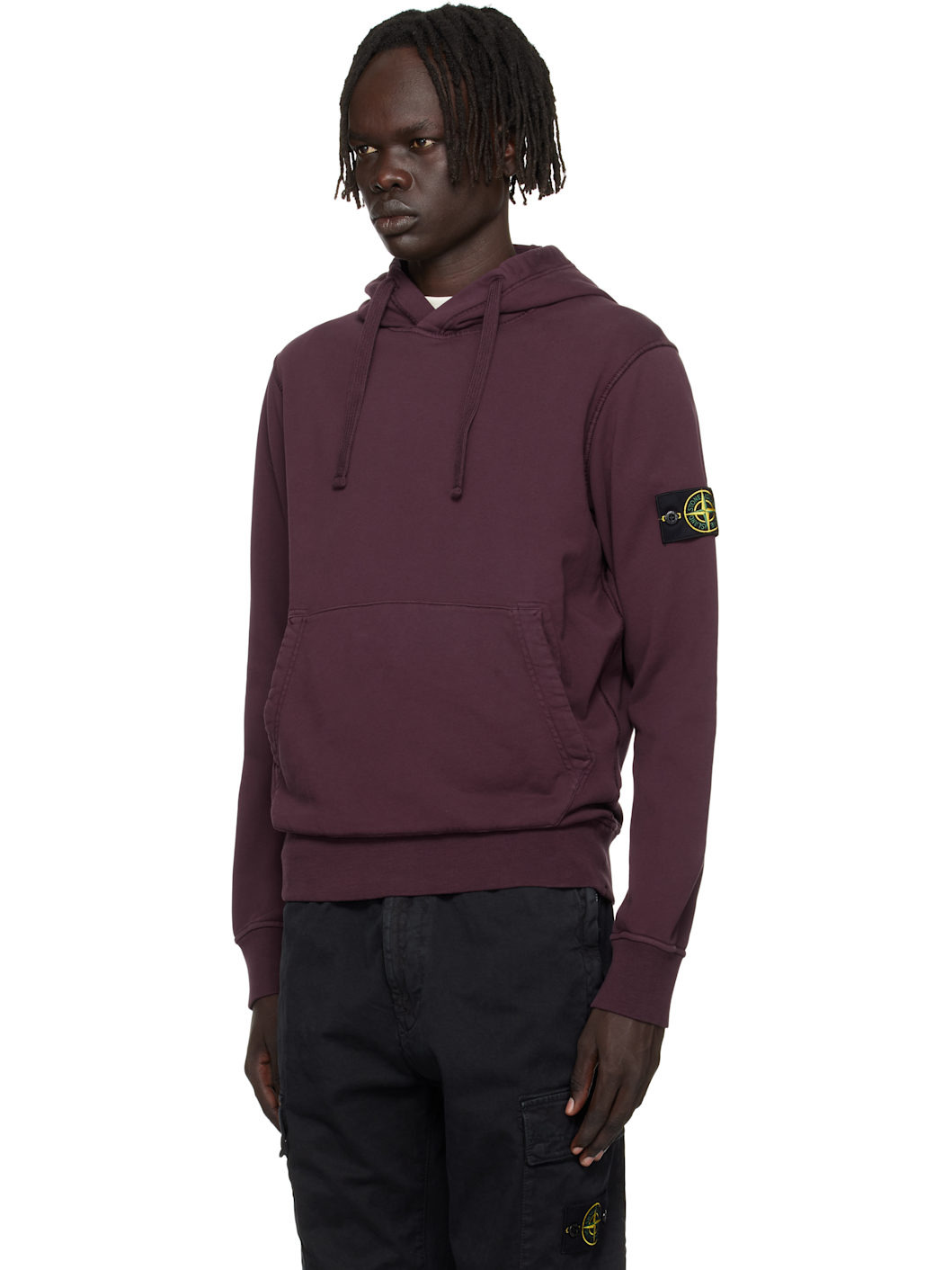 Purple 6100062 Organic Cotton Fleece Hoodie - 4