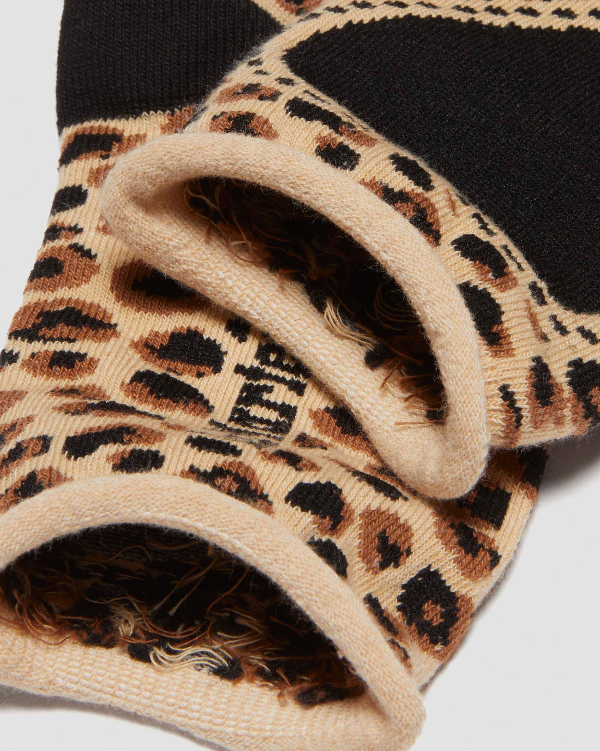 Leopard Heart Cotton Blend Socks - 4
