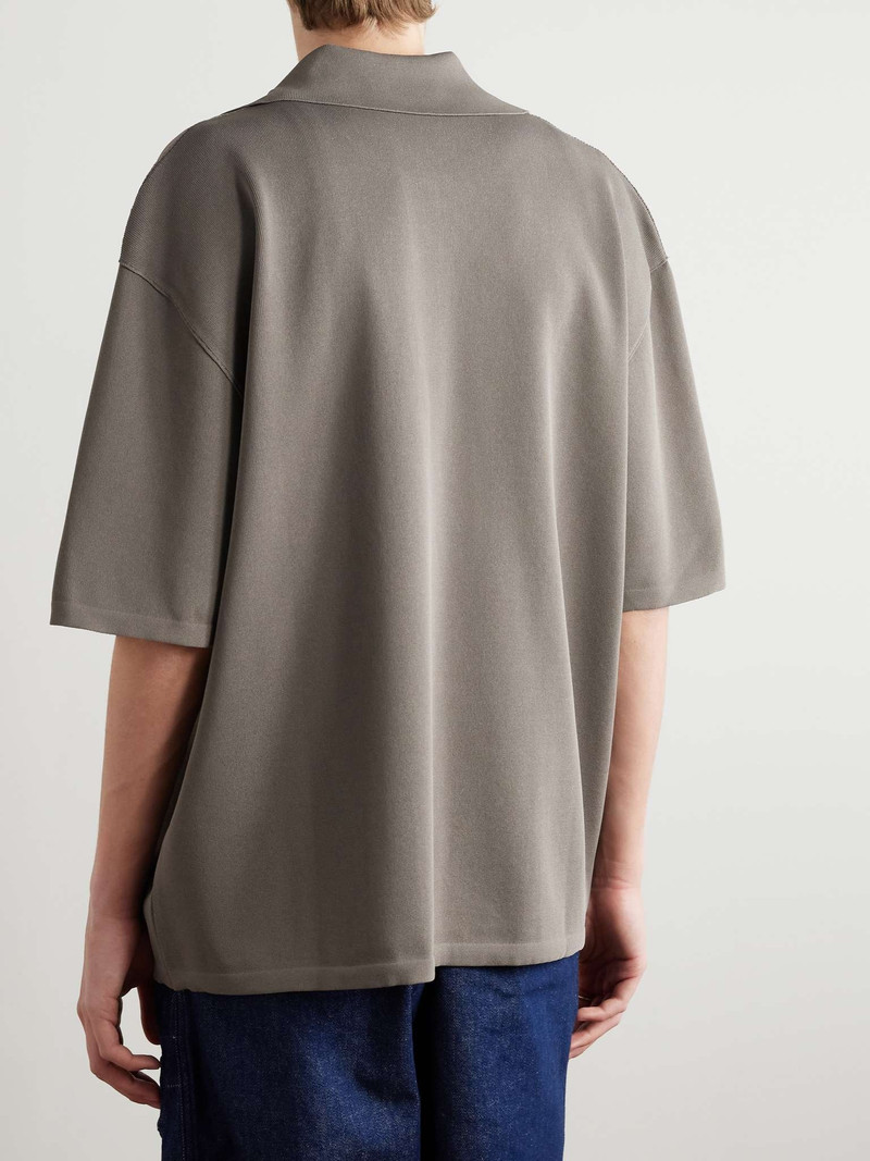 Oversized Jersey Polo Shirt 3