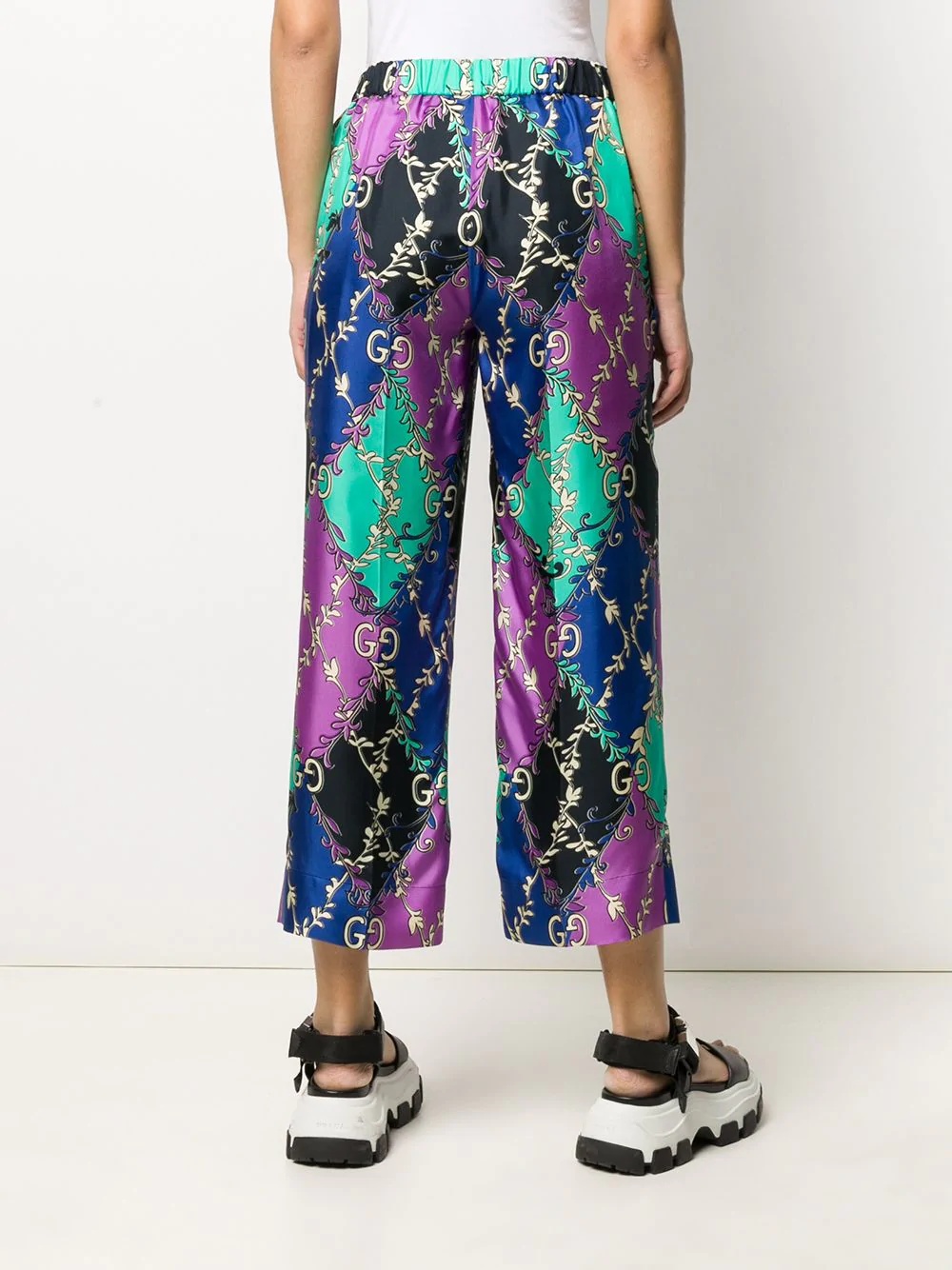 GG logo cropped trousers - 4