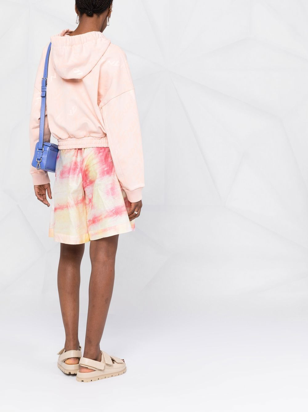 elasticated cotton hoodie - 4