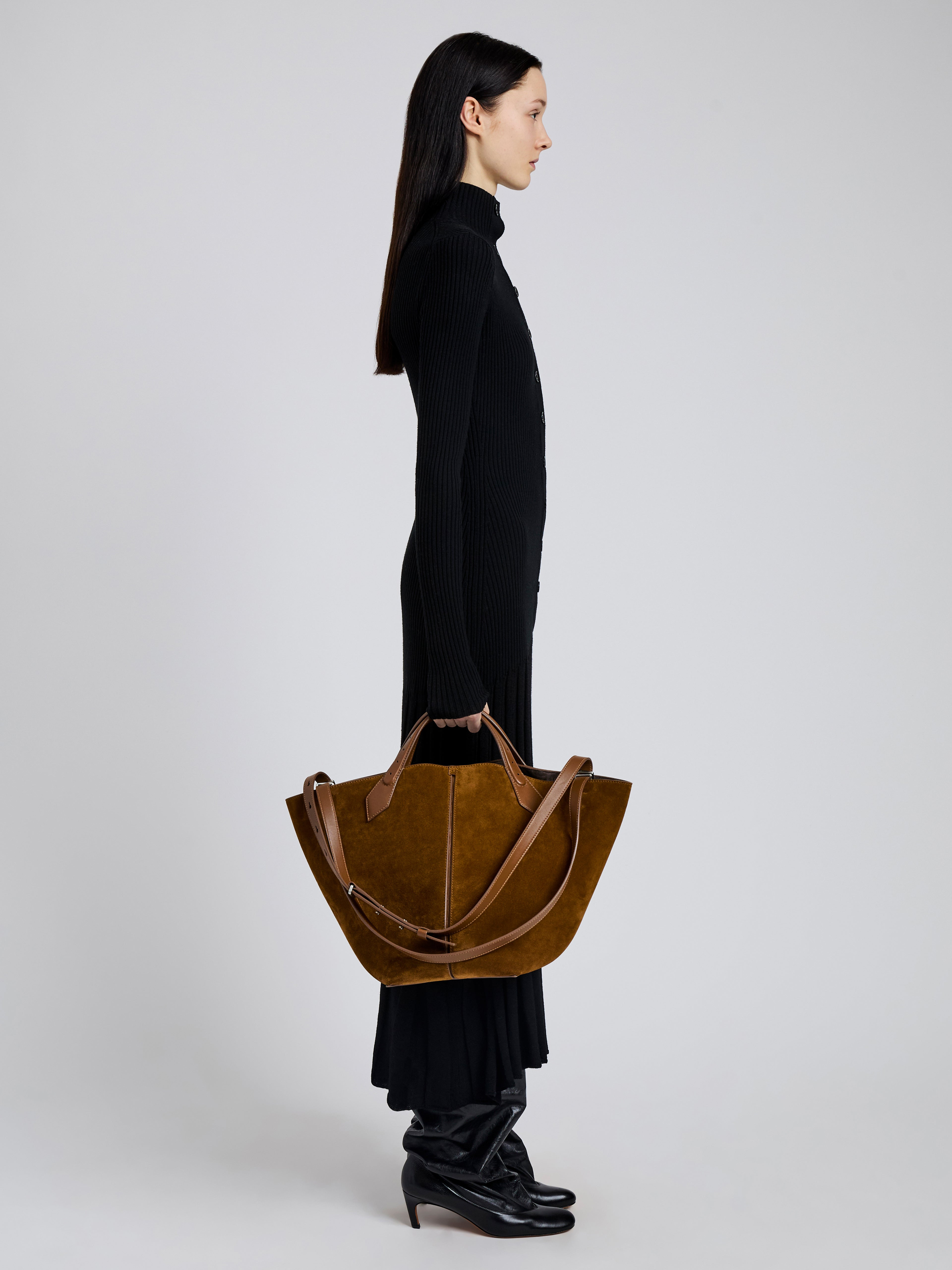 Large Chelsea Tote in Soft Suede - 6