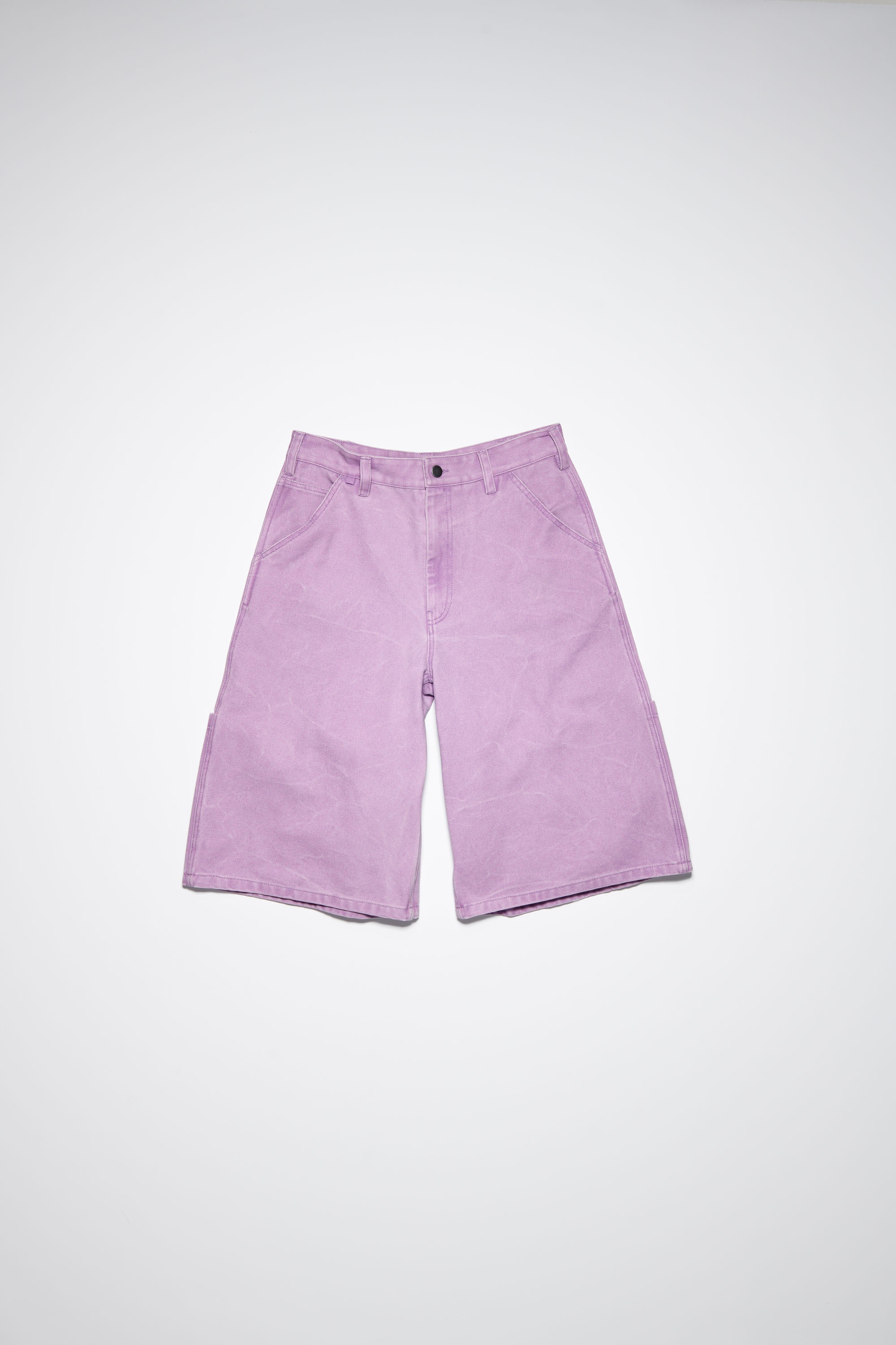 Canvas cotton shorts - Smoky Purple - 1
