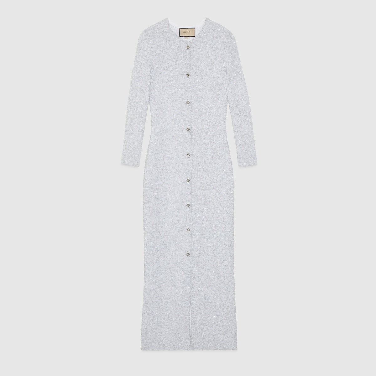 Viscose lamé dress with sequin embroidery - 1