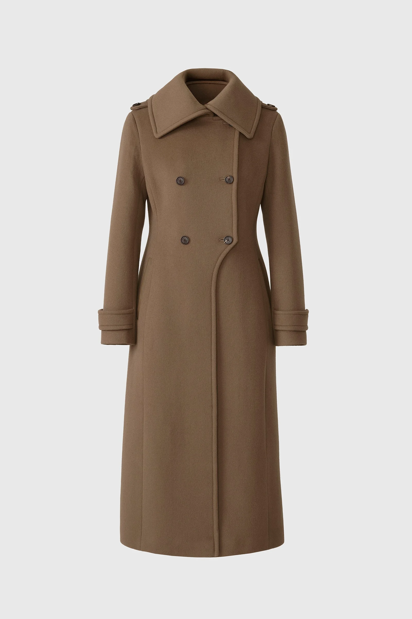 ELODIE-RZZ double face wool tailored coat - 1