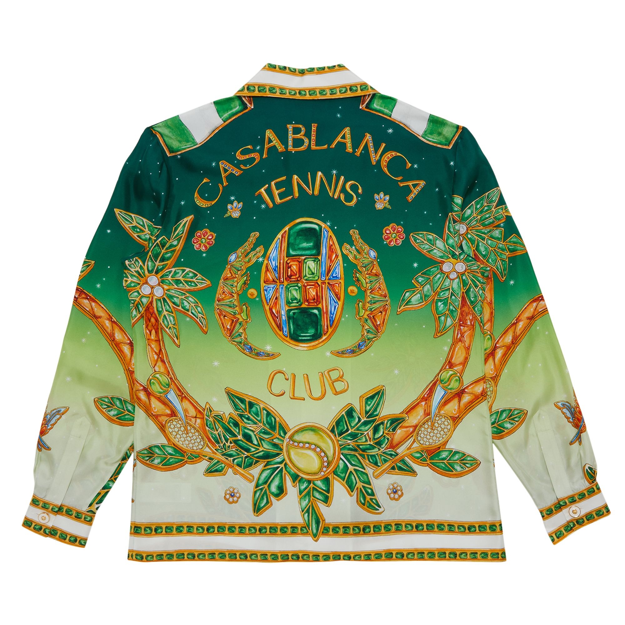 Casablanca Cuban Collar Long-Sleeve Shirt 'Joyaux D'Afrique' - 2