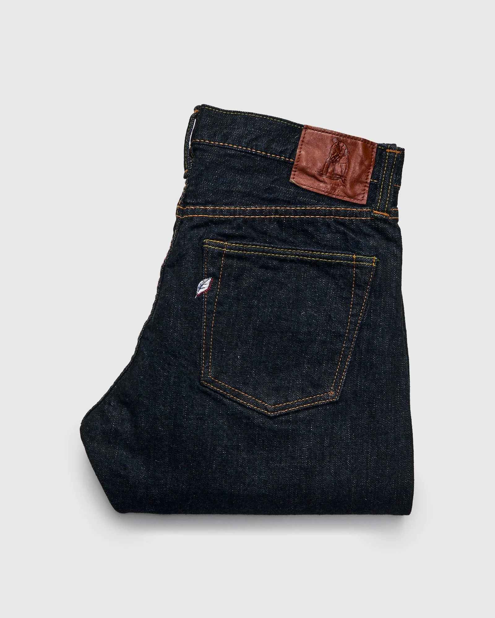 XX-019 14oz Rinsed Selvedge Denim - Relaxed Tapered Fit - 1