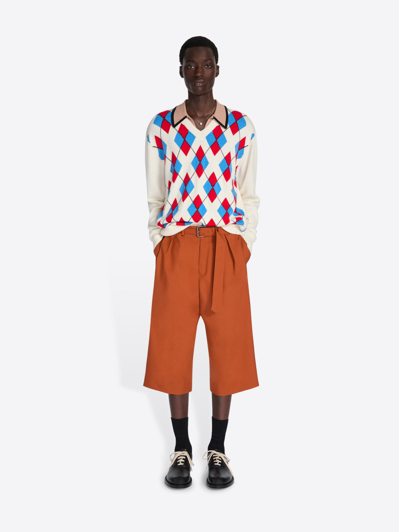 Dries Van Noten BELTED WOOL MOHAIR SHORTS outlook