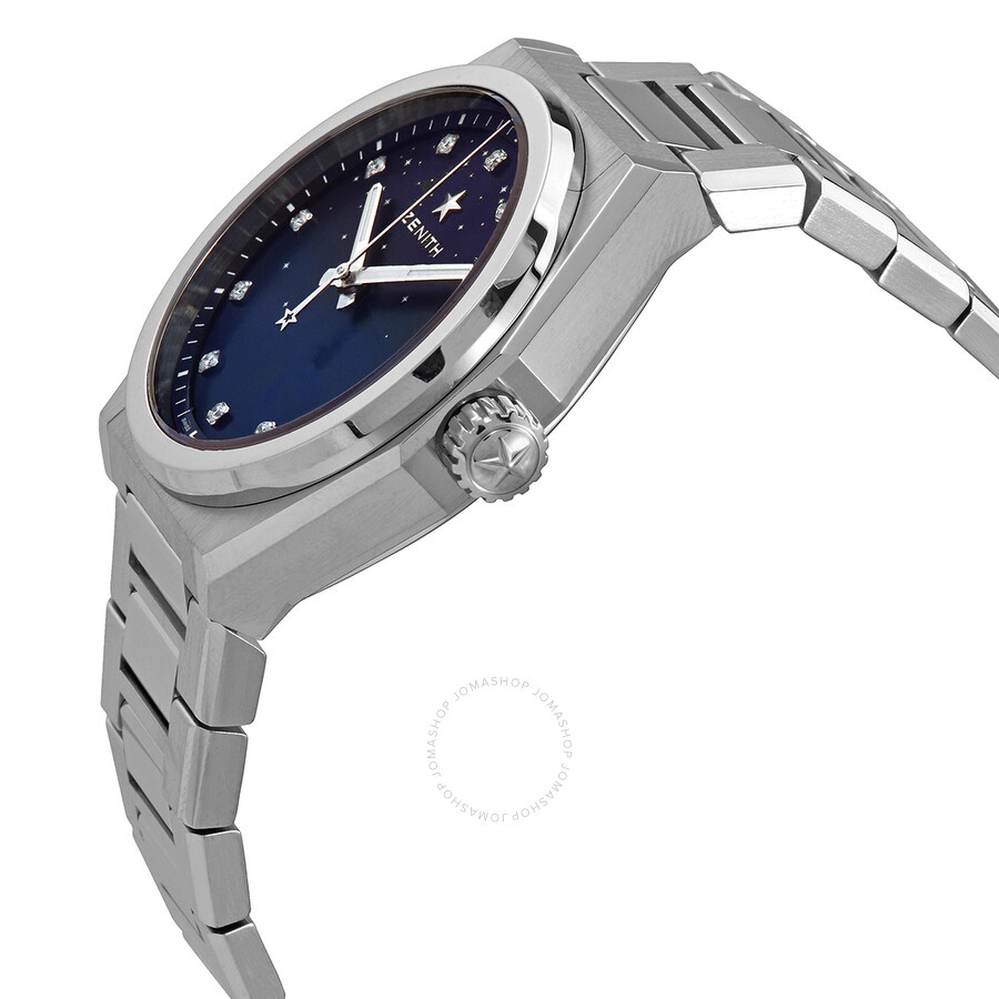 Zenith DEFY Midnight Automatic Blue Gradient Diamond Dial Ladies Watch 03.9200.670/01.MI001 - 2