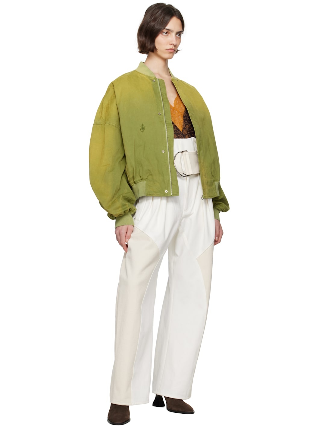 Off-White Gathered D-Ring Jeans - 4