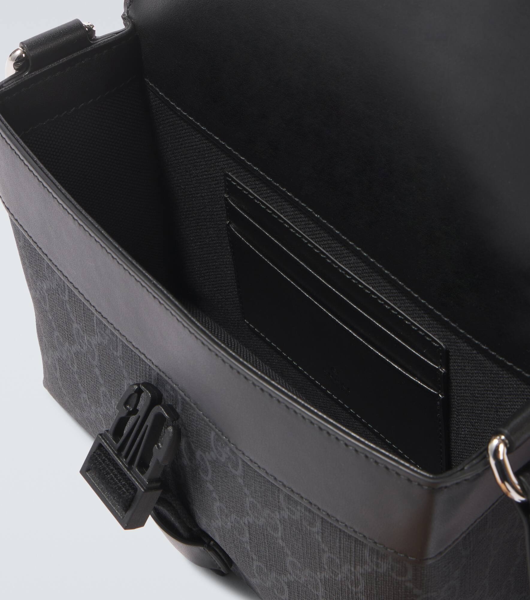 GG Super Mini leather-trimmed crossbody bag - 4