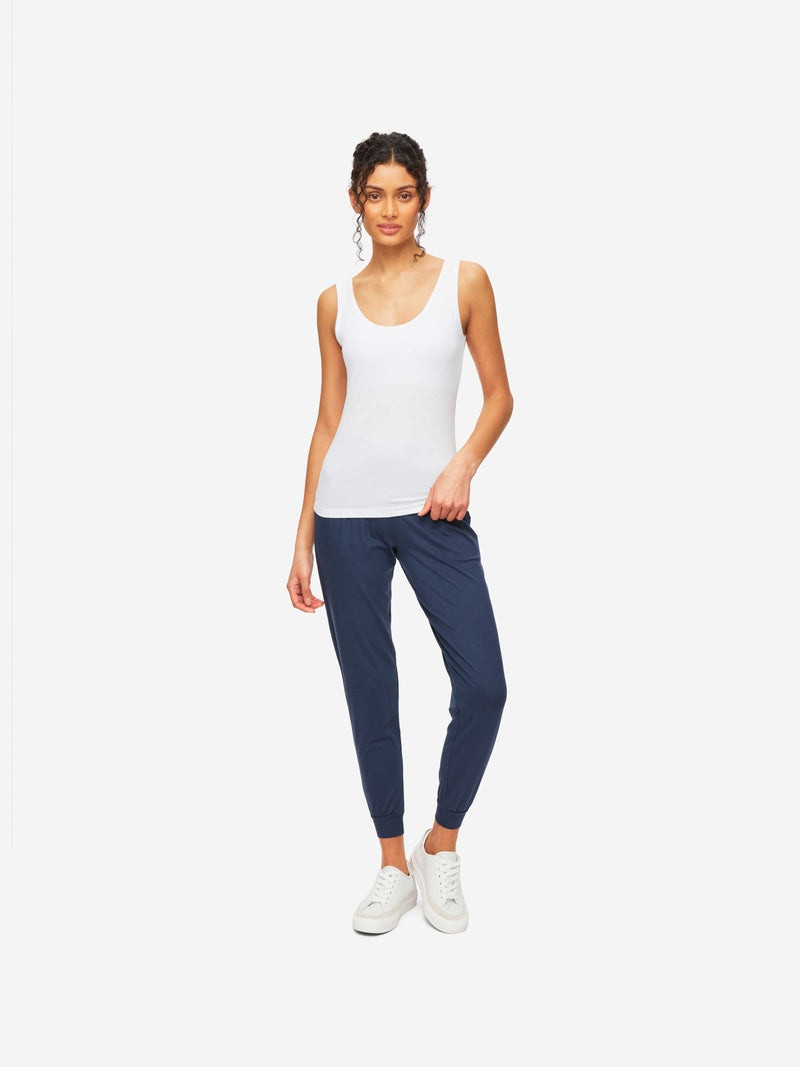 Derek Rose Women's Support Vest Lara Micro Modal Stretch White outlook
