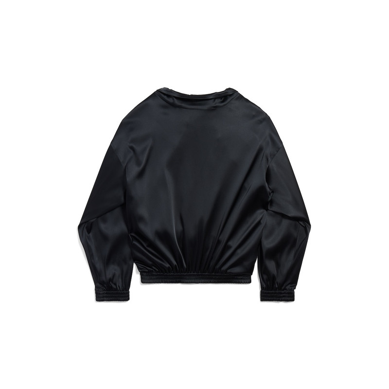 Women's Off-shoulder Tracksuit Jacket in Black 6