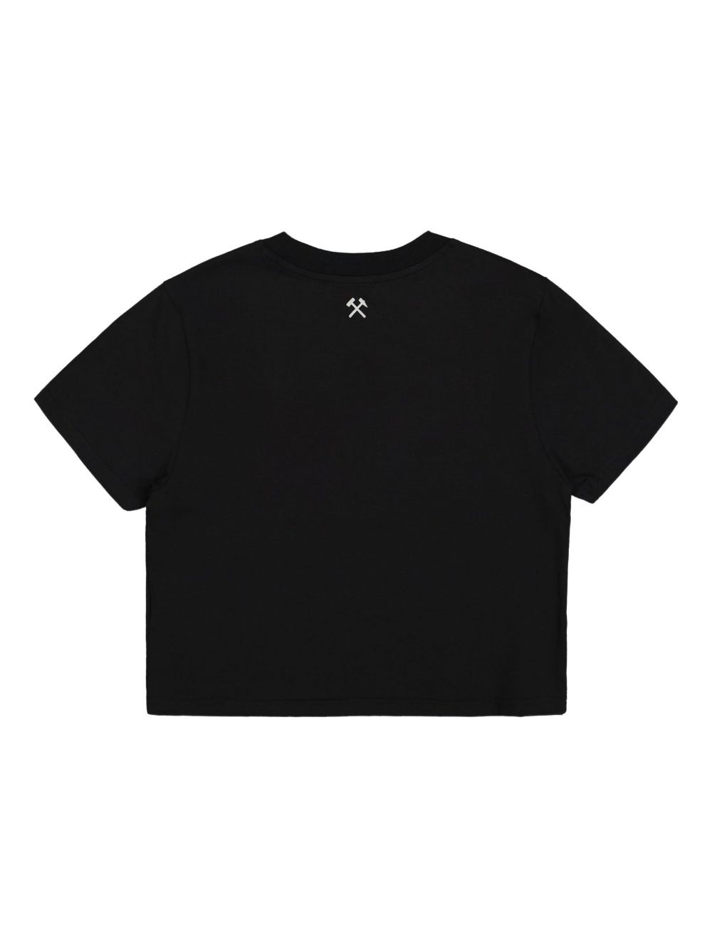 logo-print cropped T-shirt - 2
