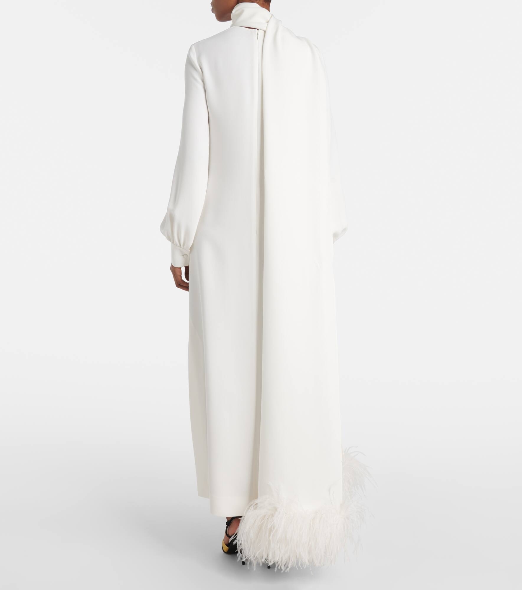 Cady Couture scarf-detail gown - 3