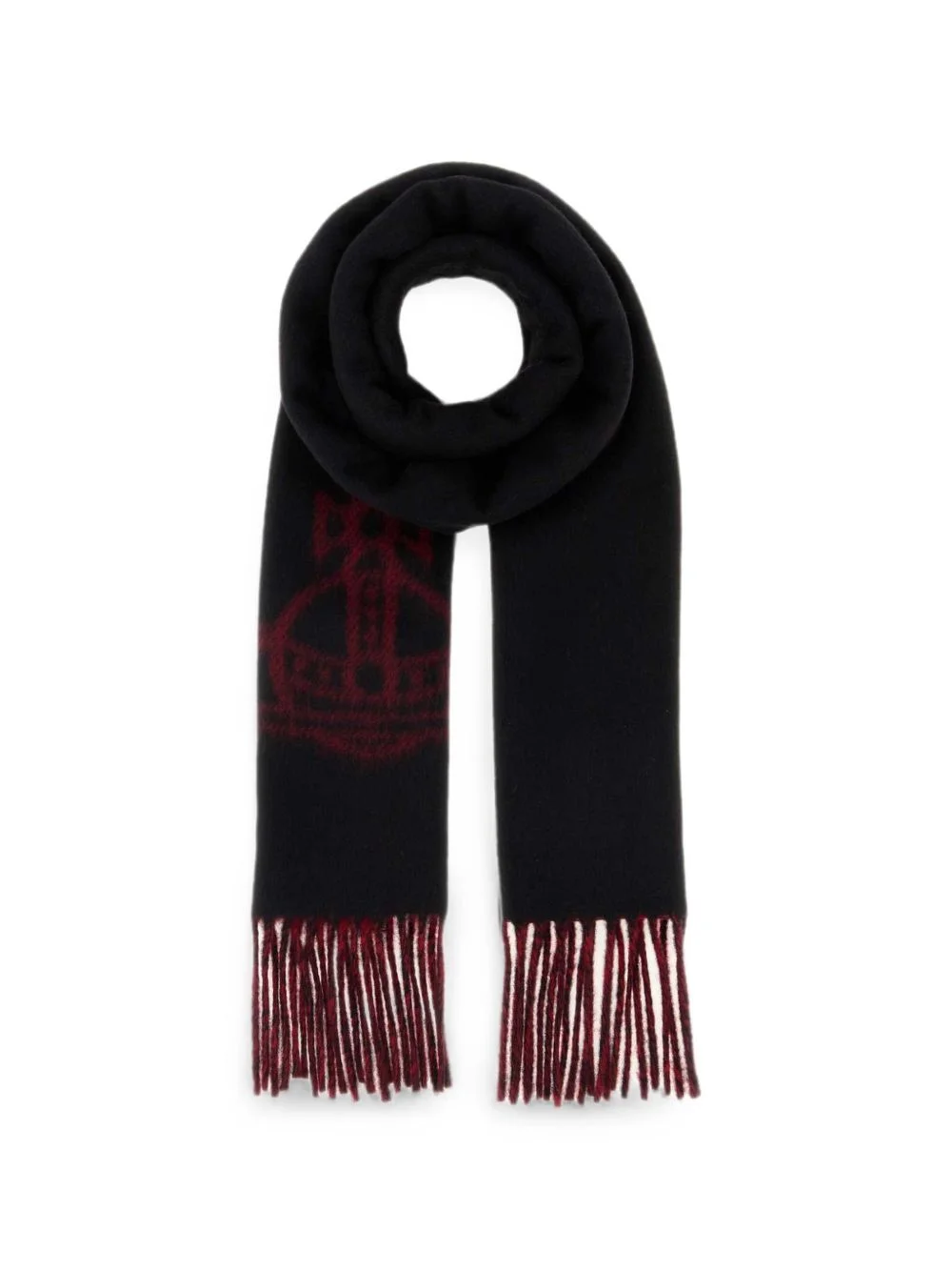Double Face fringed scarf - 1