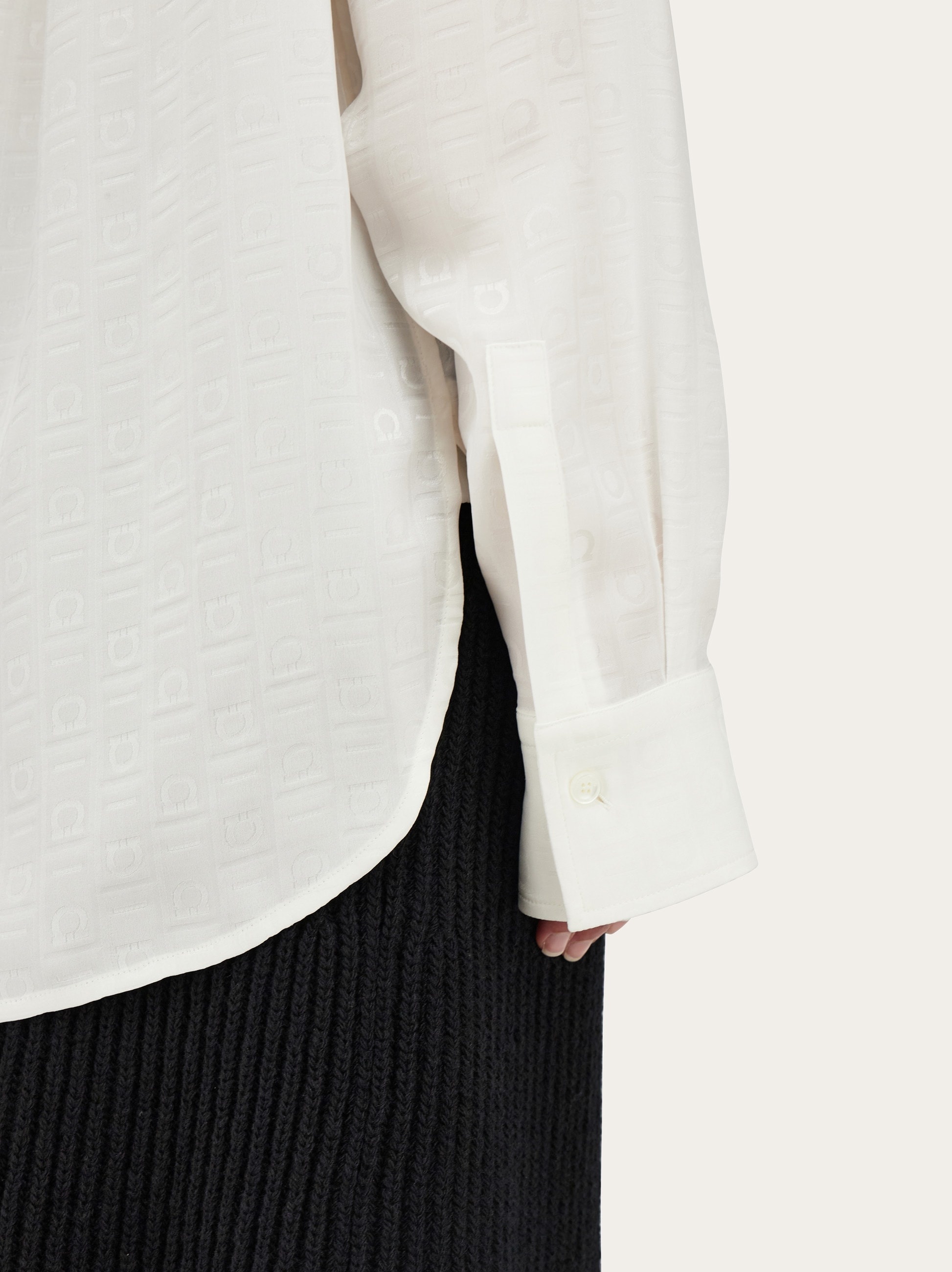 Ferragamo Monogram print silk shirt - 5