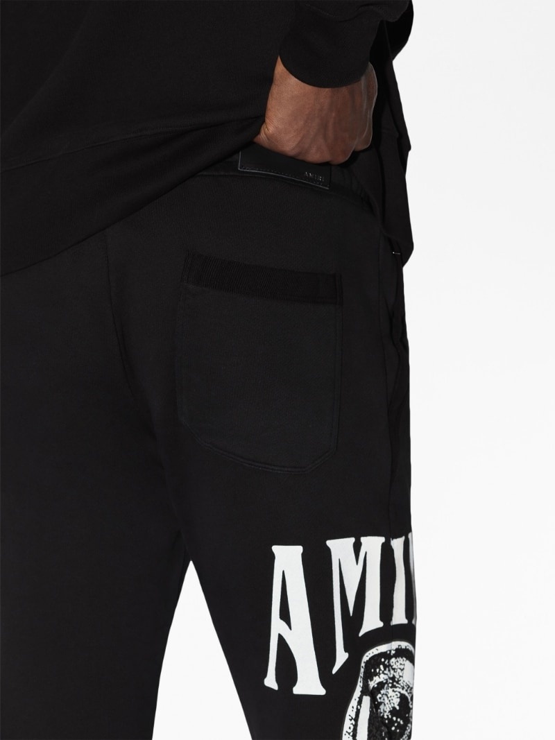 graphic-print cotton track pants - 6