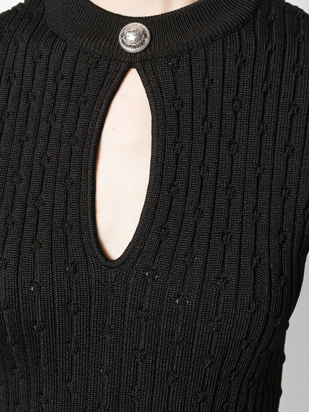 fitted knitted dress - 5