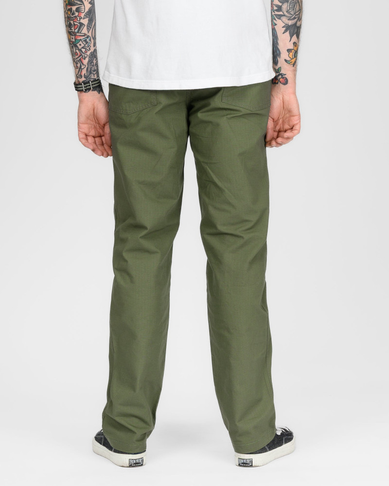 IH-747-GRN 8OZ RIPSTOP BAKER PANTS - ARMY GREEN 4