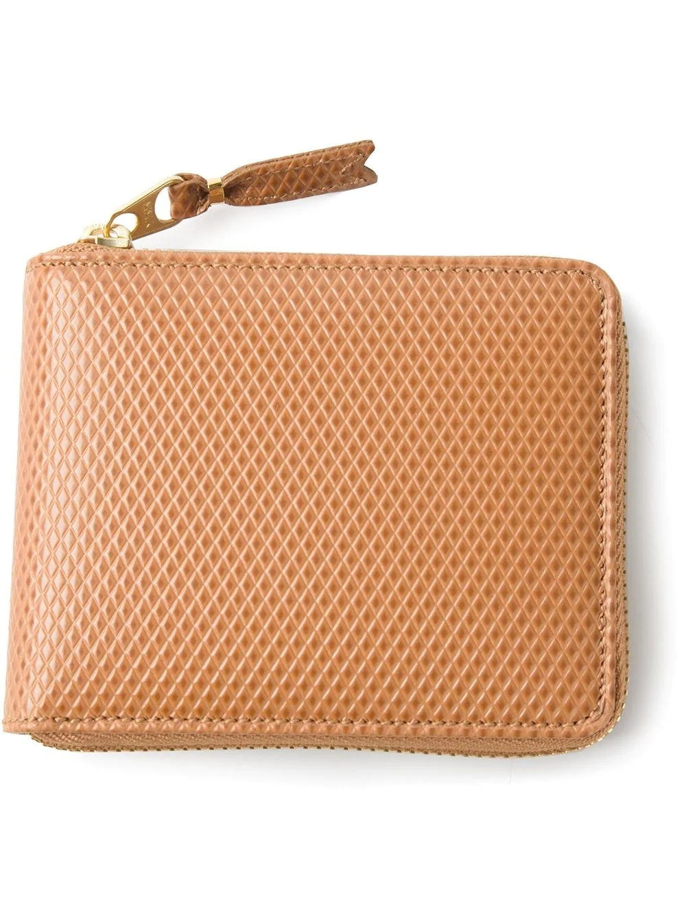 textured zip around wallet - 1