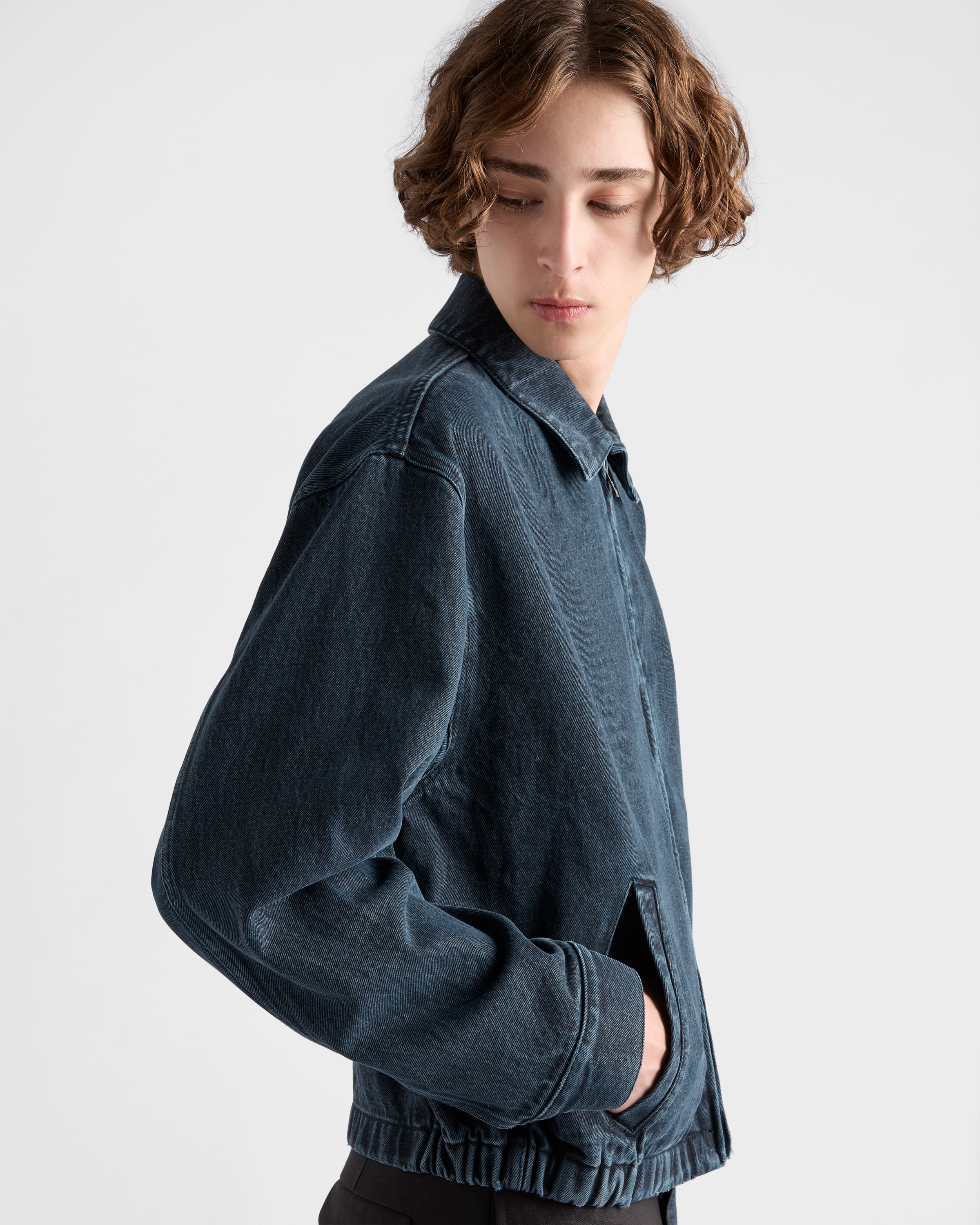 Denim blouson jacket - 3