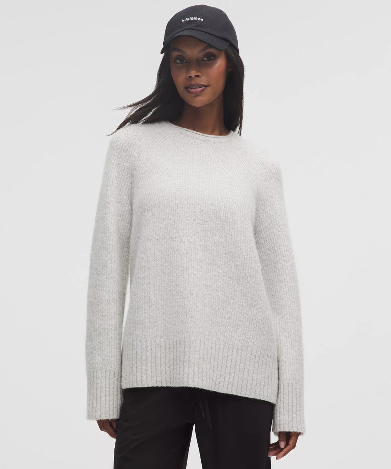Alpaca-Blend Crewneck Sweater 1