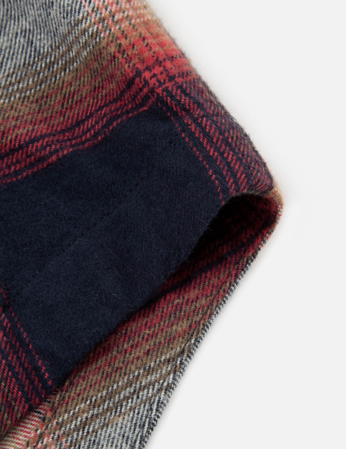 KAMON PRINT CHECKED LOOSE FIT SHIRT JACKET - 10
